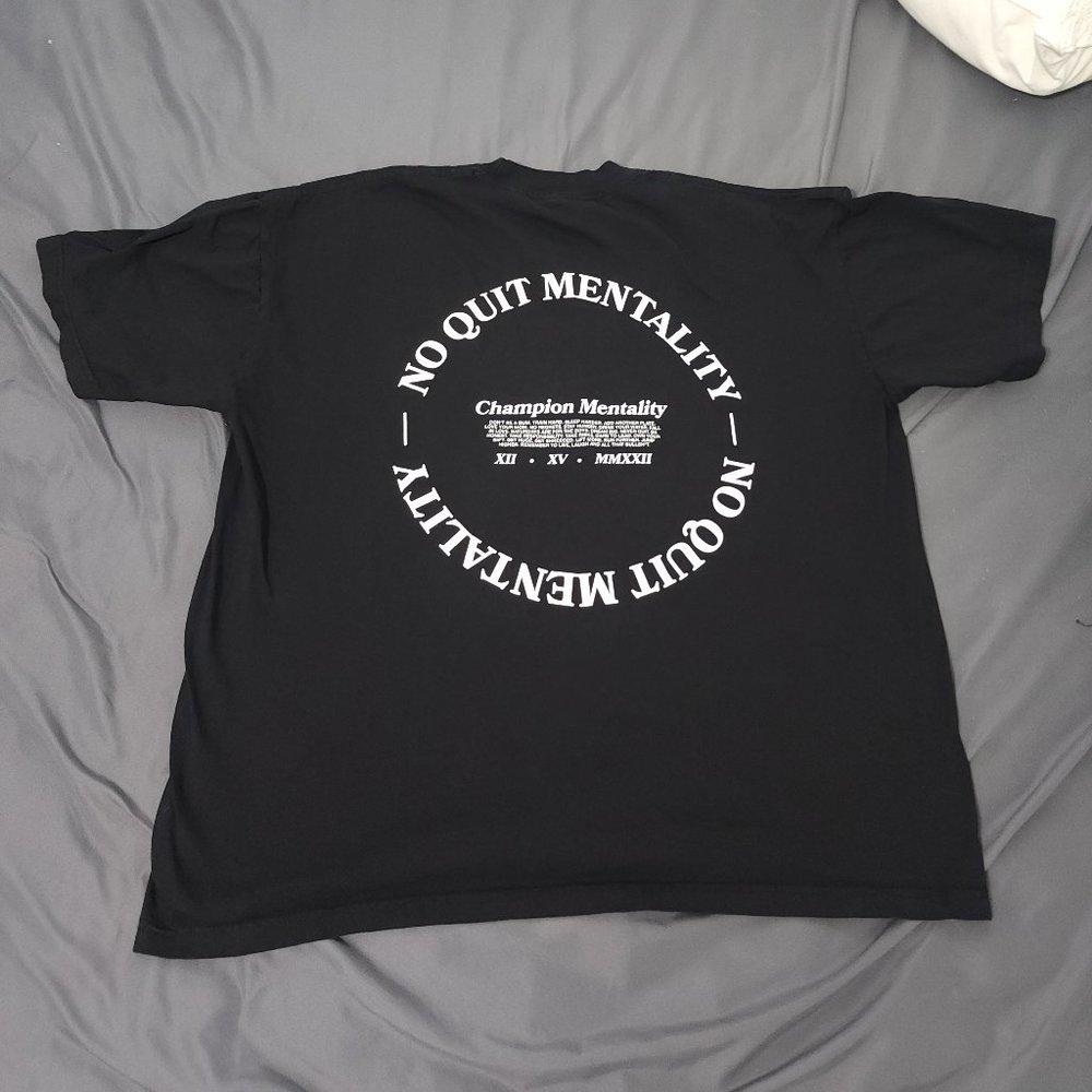 Cbum-fitness shirts: No Quit Mentality, Size XL